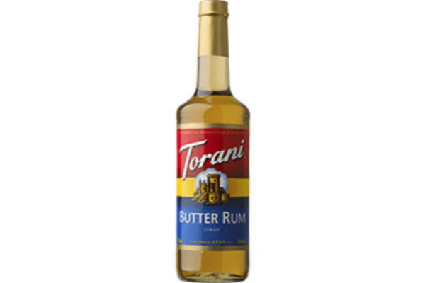 Torani 750ml Butter Rum Syrup