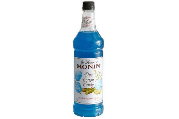 Monin 1 Liter Blue Cotton Candy Syrup