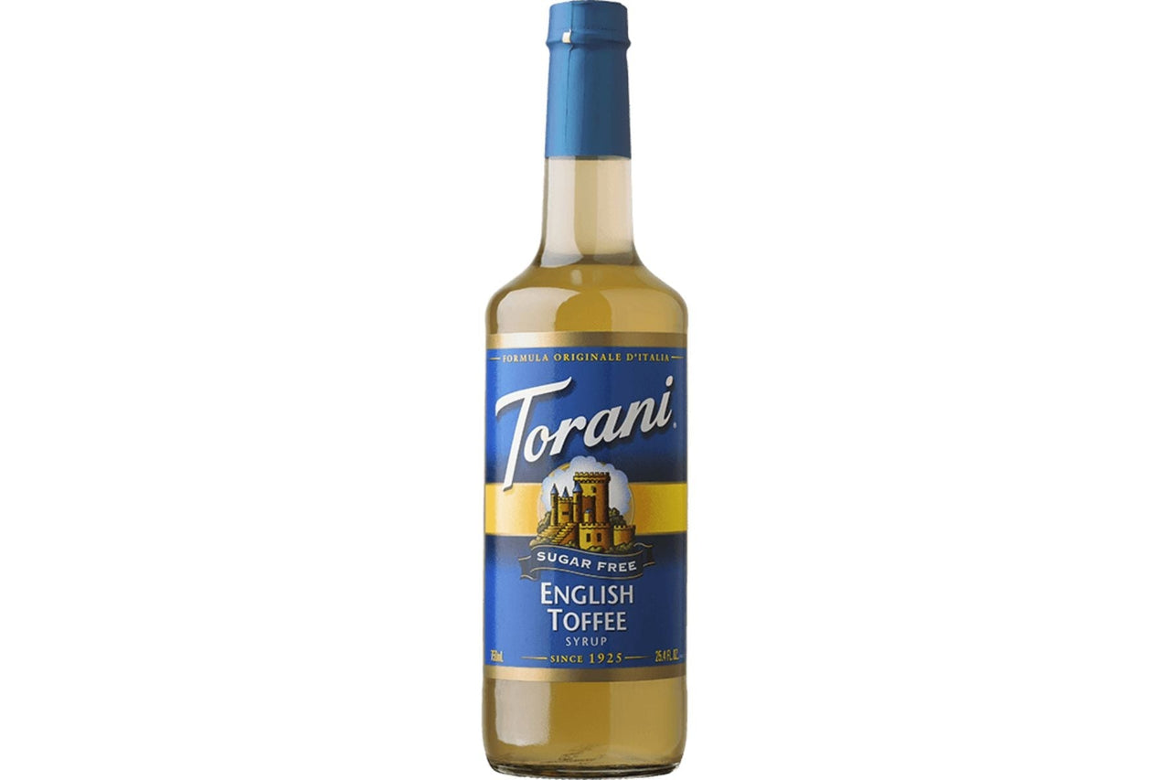 Torani 750ml Sugar Free - English Toffee Syrup
