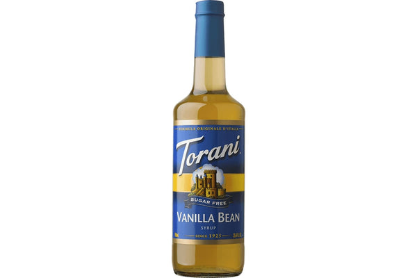 Torani 750ml Sugar Free - Vanilla Bean Syrup