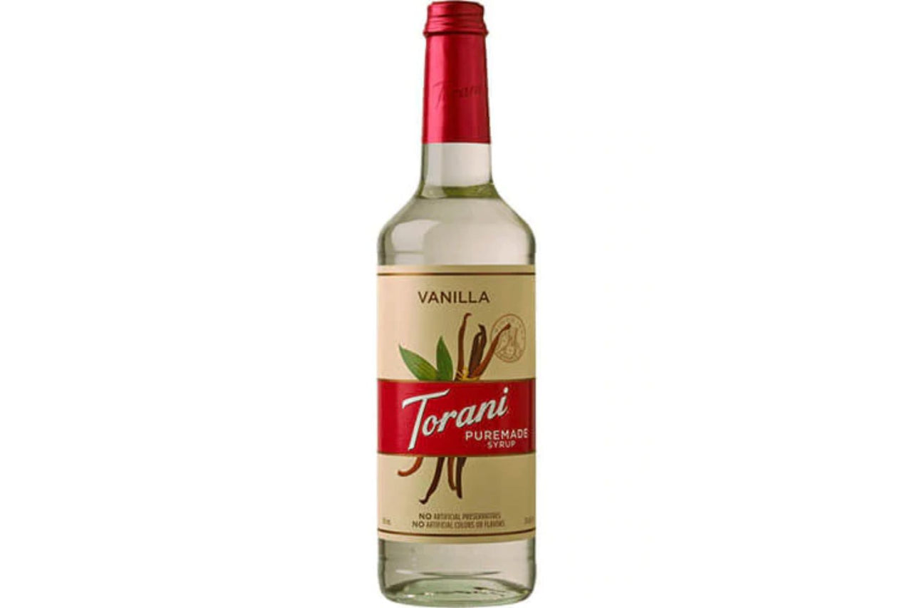 Torani 750ml Puremade Vanilla Syrup