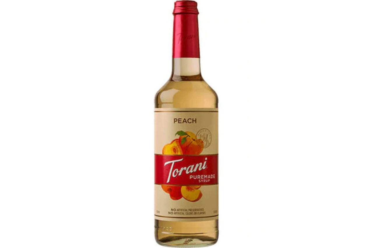 Torani 750ml Puremade Peach Syrup